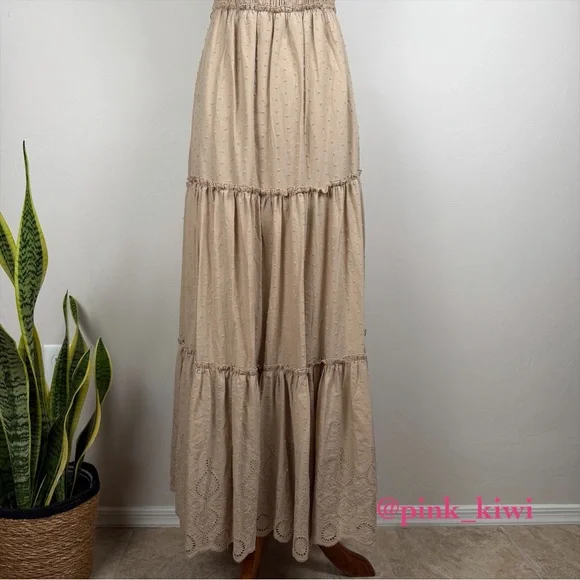 🆑 Pietro Brunelli Chloe Ruffle Sleeve Smocked Maternity Dress - Picture 12 of 16